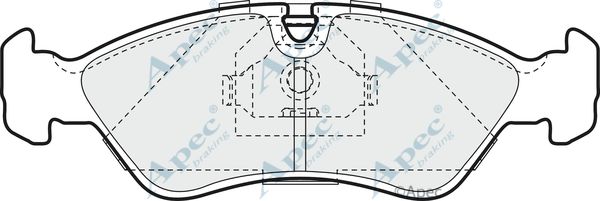 APEC BRAKING Комплект тормозных колодок, дисковый тормоз PAD892